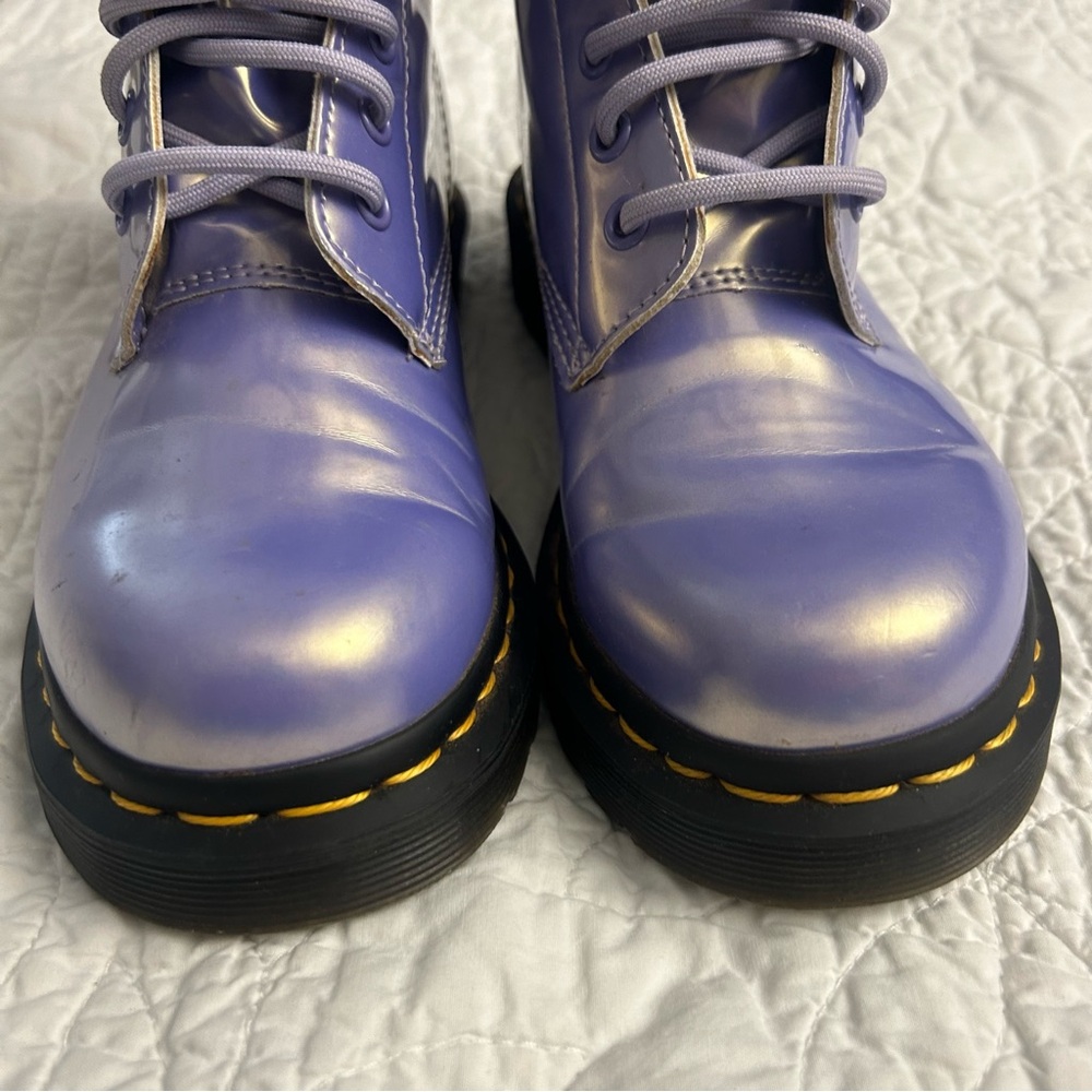 Dr. Martens 1460 Vegan Boot in Purple Heather Opaline - Picture 4 of 12